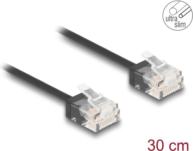 DeLOCK 80369 Netzwerkkabel Schwarz 0,3 m Cat6 U/UTP (UTP) (80369)