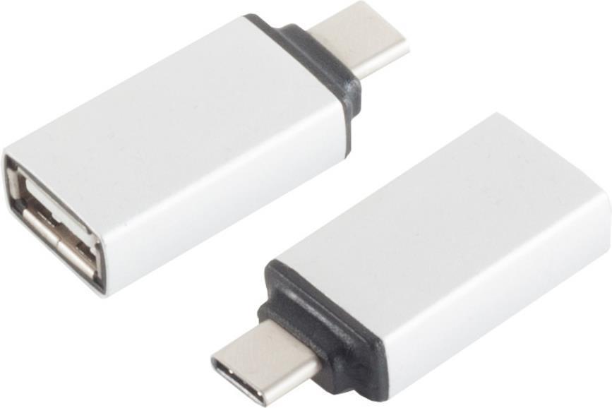 S-CONN 14-05016 USB 3.1 C USB 2.0 A Silber Kabelschnittstellen-/adapter (14-05016)