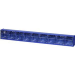 Allit Klappkasten-Magazin (B x H x T) 600 x 77 x 65 mm Blau, Transparent VarioPlus ProFlip 9 464450 1 St. (464450)