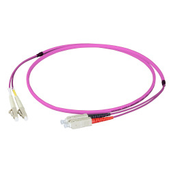 EFB Elektronik Duplex Jumper LC-SC 50/125µ OM4 LSZH 10 m Violett