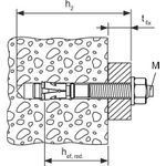 Fischer Ankerbolzen FAZ II K 12/10 R Kurzversion/D-Länge 90mm VE20 (Pack mit 20 St) (522122)