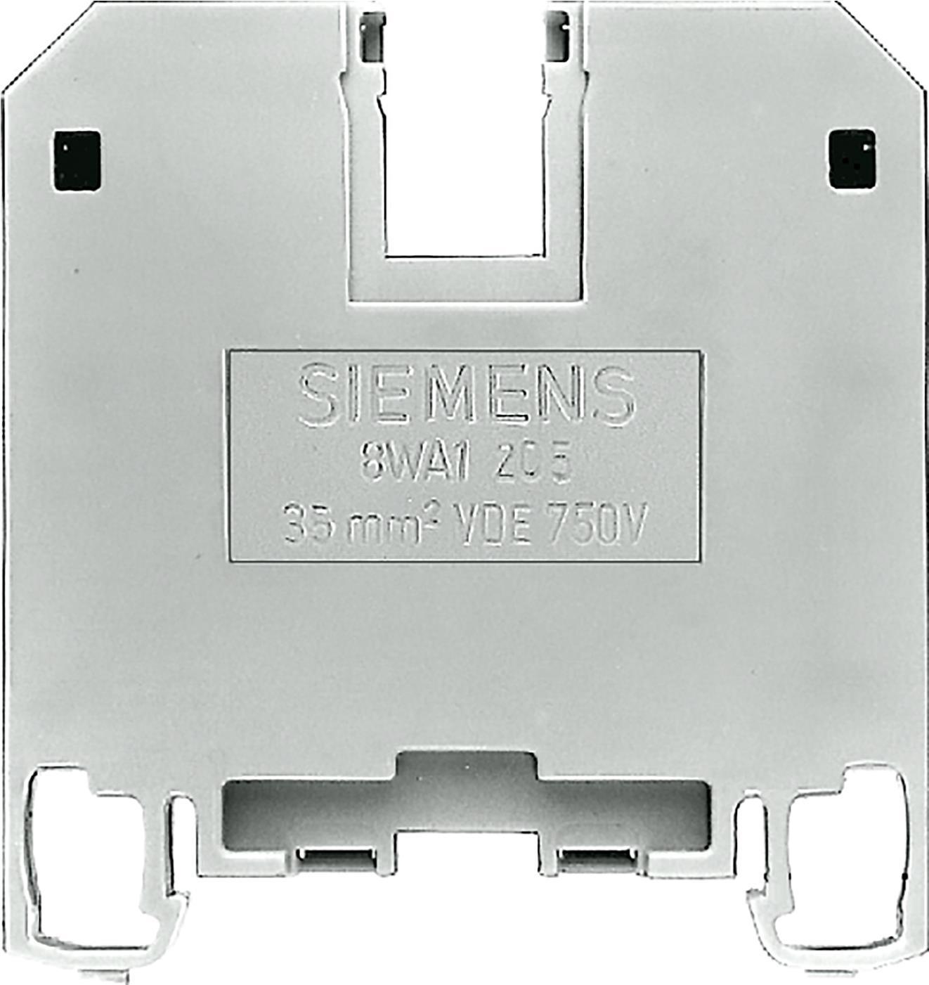 SIEMENS 8WA10111BM11 8WA1011-1BM11 Durchgangsklemme Thermoplast beidseit.