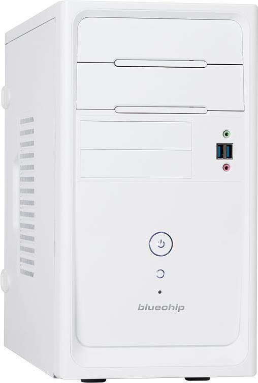 bluechip BUSINESSline T3200 MT Core i3 10100 3,6 GHz RAM 4GB SSD 250GB NVMe DVD Writer UHD Graphics 630 GigE Win 10 Pro 64 Bit Monitor keiner weiß BTO (556279)  - Onlineshop JACOB Elektronik