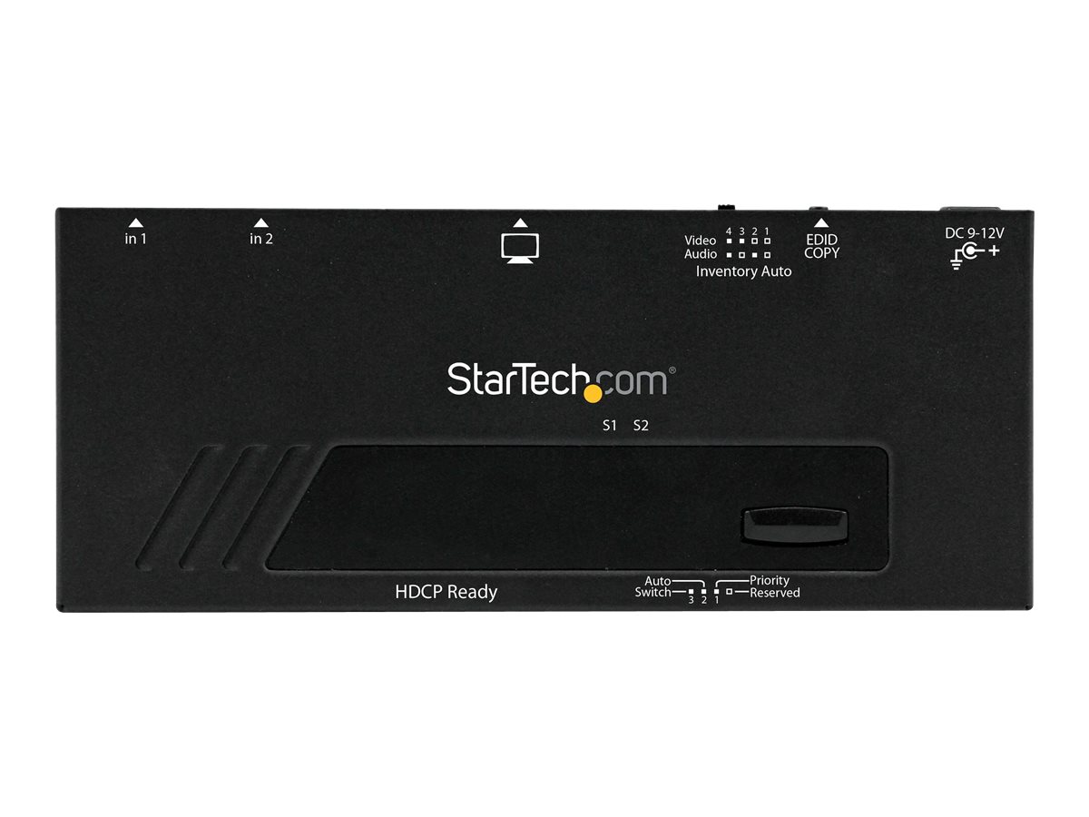 StarTech.com VS221HDQ 2-Port HDMI-Switch Automatisch und Priorität 1080p Schwarz