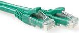 ACT Green 20 meter U/UTP CAT6A patch cable snagless with RJ45 connectors. Cable length: 20 m Cat6a u/utp snagless gn 20.00m (IB2720)