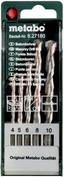 Metabo 627180000 Beton-Spiralbohrer-Set 5teilig 4 mm, 5 mm, 6 mm, 8 mm, 10 mm 5 St. (627180000)