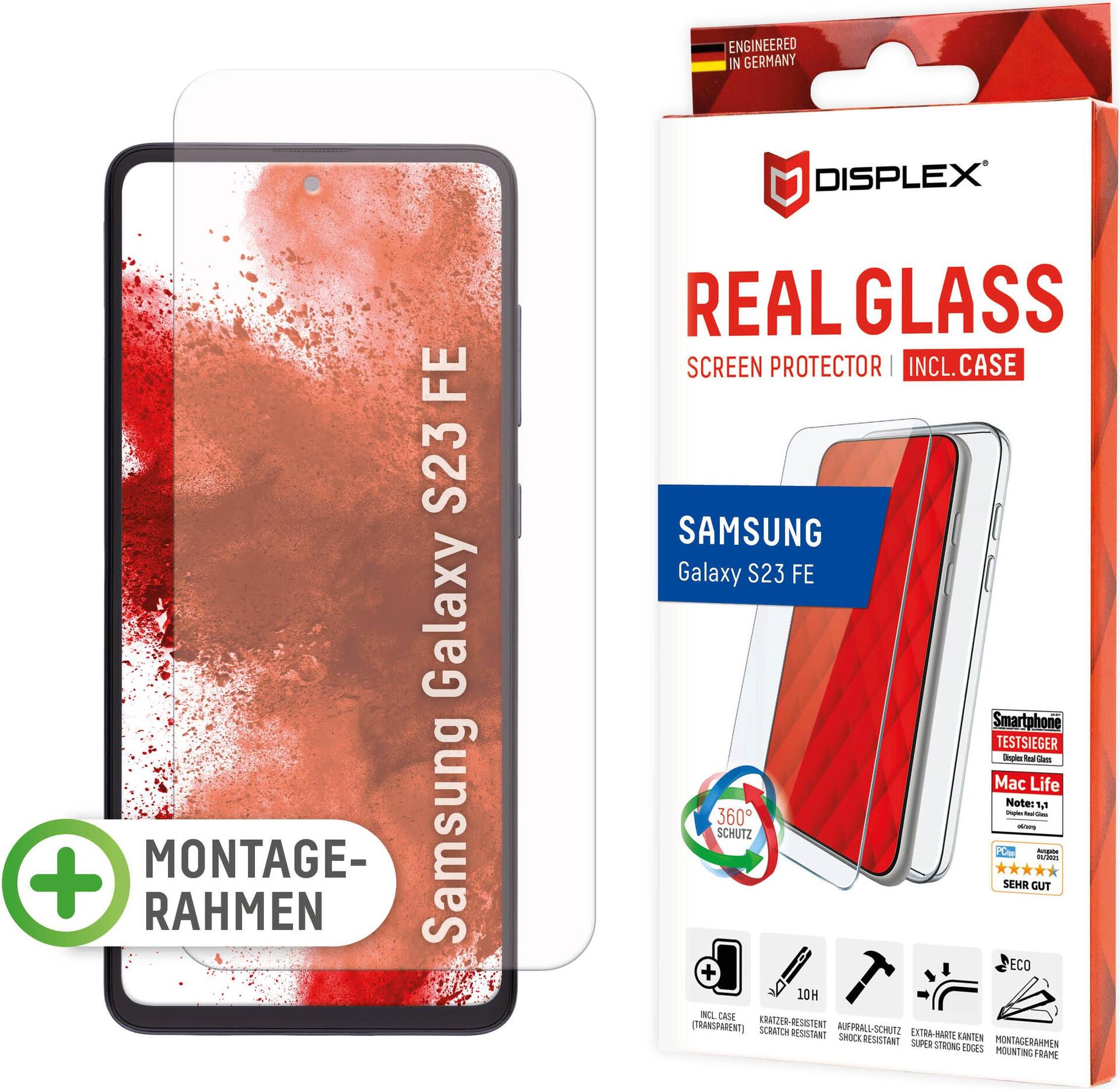 Displex Panzerglas + Schutzhülle für Samsung Galaxy S23 FE (01892)