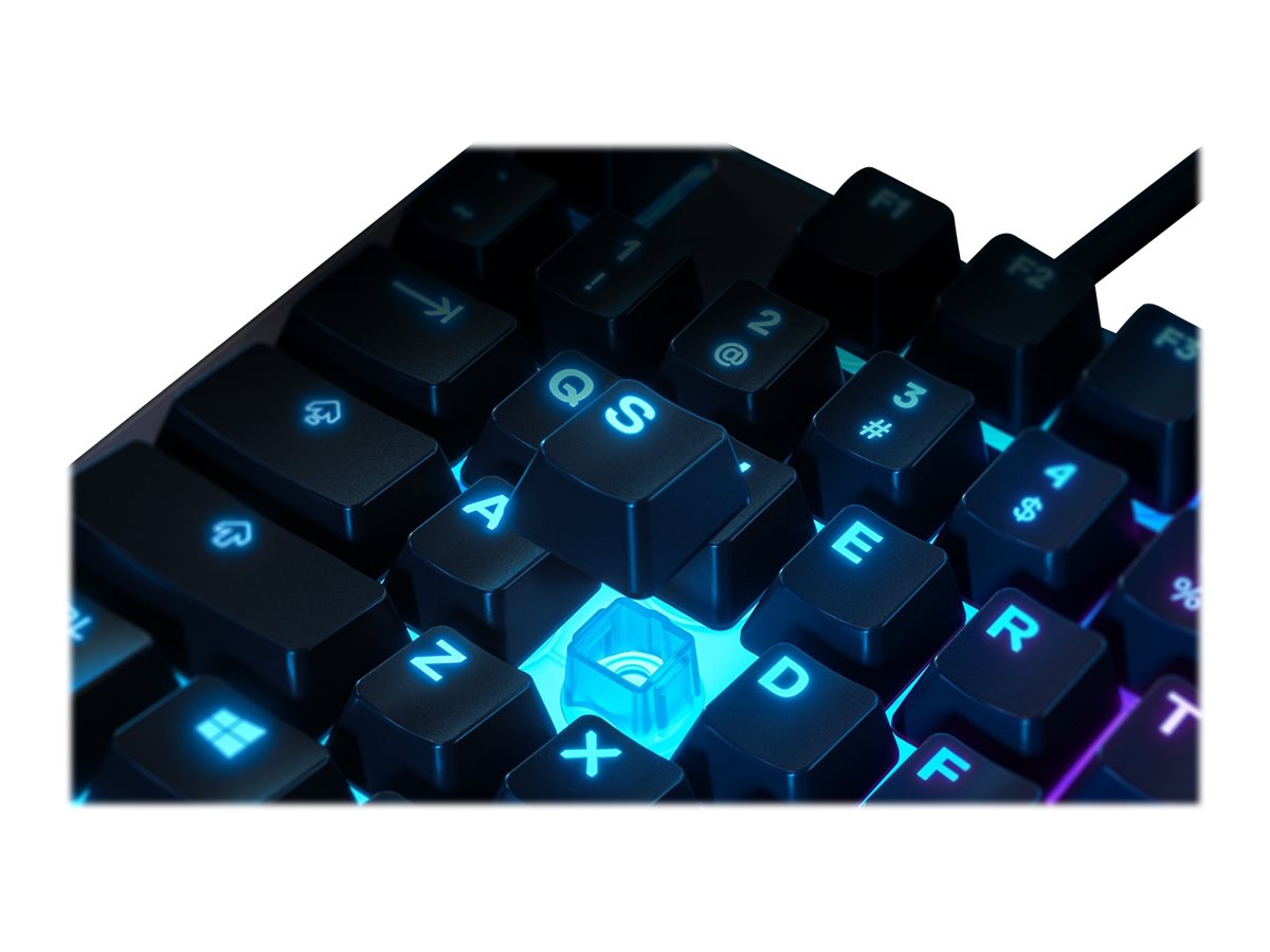 SteelSeries Apex 3 RGB Tastatur USB QWERTZ Whisper Quiet Gaming Switch Schwarz