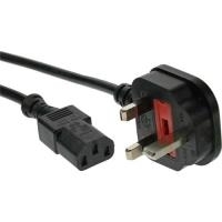 InLine Netzkabel Netzstecker England - IEC/Buchse 1,8 m schwarz (16652E)