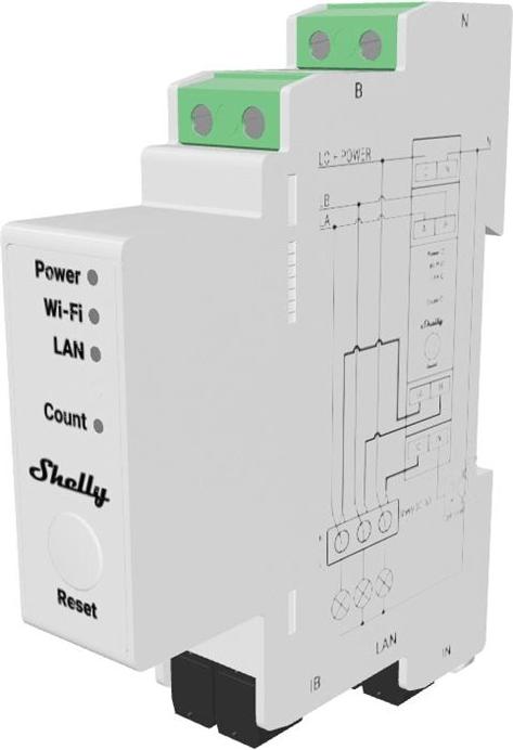 Module de Mesure de Consommation Triphasée Shelly Pro 3EM-3CT63