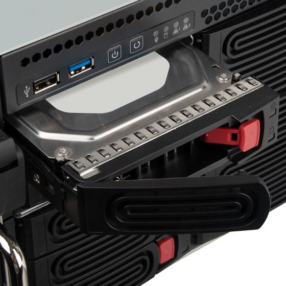 SilverStone RM43-320-RS 4U Systemschrank 20 Wechselschächte SATA/SAS Hot-Swap Schwarz