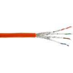 InLine Verlegekabel Cat.7 S/FTP CCA 600MHz PoE+ halogenfrei orange (70210I)