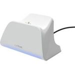Trust Gaming GXT255W Ladedock für PS5 Controller weiß Schnellladestation für PS5-Controller mit mehrfarbiger LED und Ladeanzeige, weiß (25560)