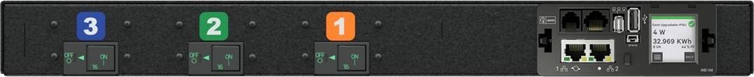 Vertiv Geist Rack PDU, Monitored (Unit Level), EC, 1U, UPDU rating 3ph|16A|230/415V, combi outlets (12)C13 or C19 (VP4UU1A0)