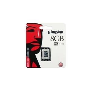 Kingston Technology 8GB MICROSDHC CLASS 4 8GB microSDHC Class 4 Flash Card Single Pack w/o Adapter (SDC4/8GBSP)