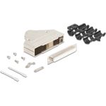 Delock Sub-D Steckergehäuse 37 Pin aus Metall inklusive Steckerverbinder Buchse und (67137)