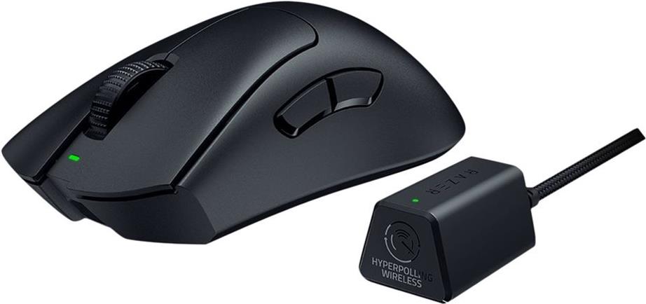 Razer DeathAdder V3 Pro Ergonomische Gaming-Maus 30000 DPI 8000 Hz kabellos Schwarz