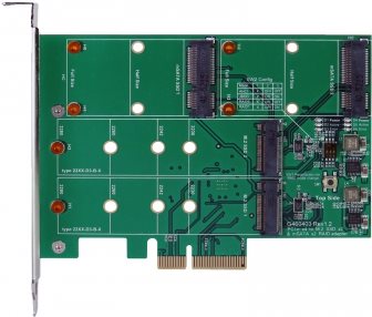 EXSYS PCIe (x2) RAID 0/1 Controller für M.2 NFGG &