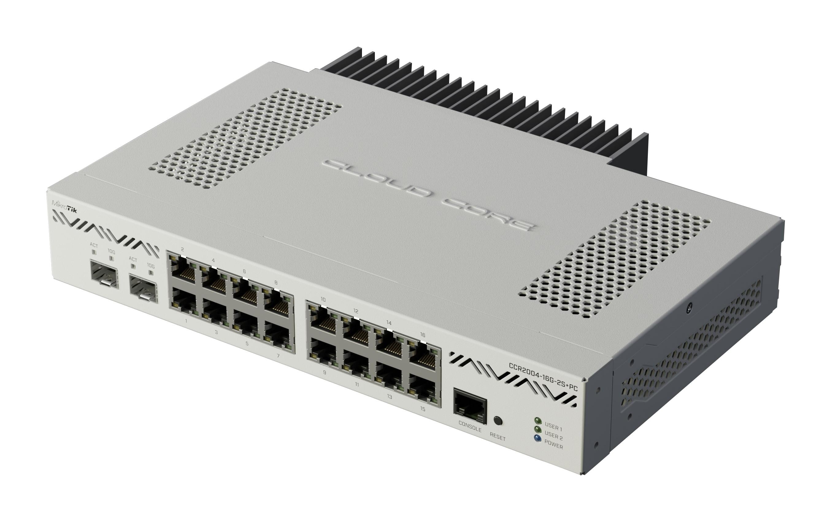 MikroTik Cloud Core Router CCR2004-16G-2S+PC Weiß