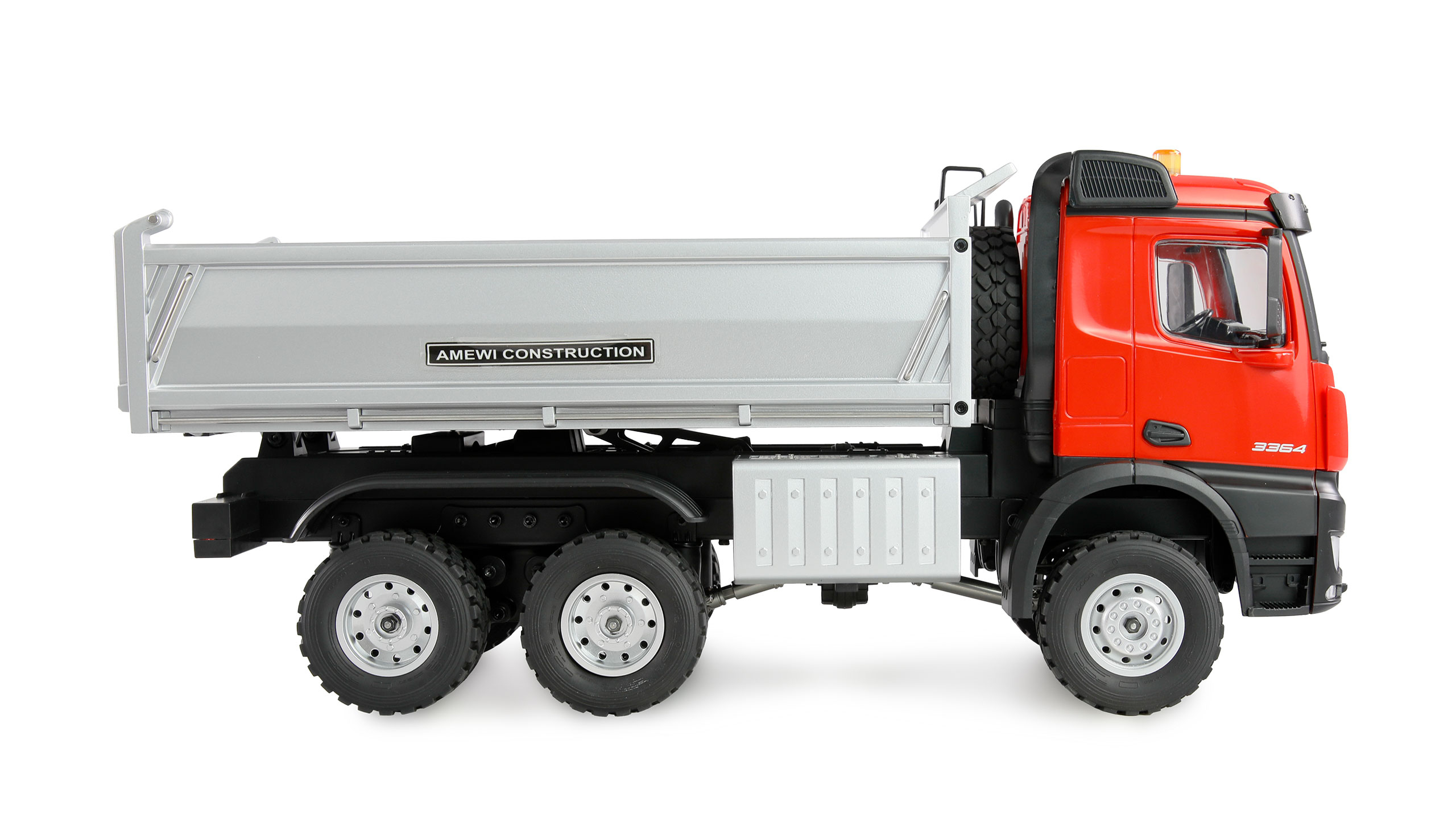 Amewi Mercedes-Benz Arocs Muldenkipper 6x6 1:14 RTR Rot