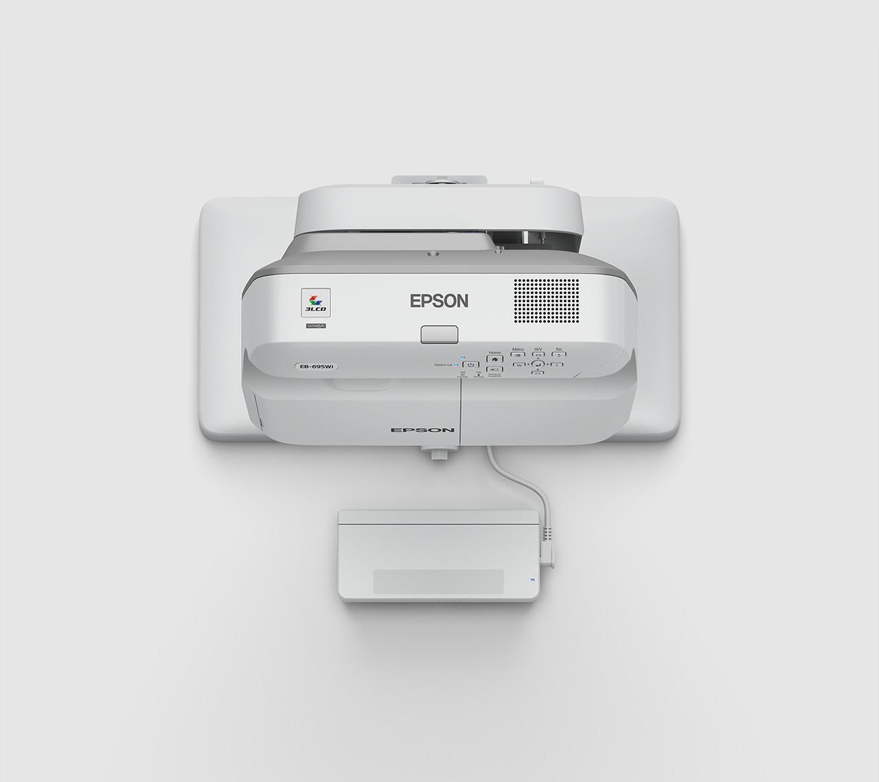 Epson EB-695Wi Ultrakurzdistanz-Projektor 3500 lm WXGA 3LCD LAN Grau, Weiß