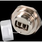 EFB-Elektronik LC Duplex IP67 Durchführungskupplung,Metallausführung K Hersteller: EFB Elektronik (IP67DFKLCDMHS)