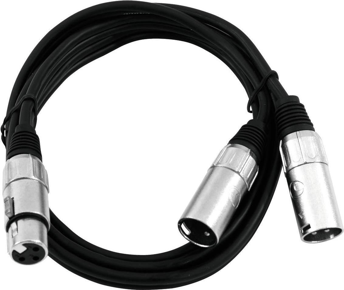 Omnitronic 30225204 Audio-Kabel 1 m XLR (3-pin) 2 x XLR (3-pin) Schwarz (30225204)