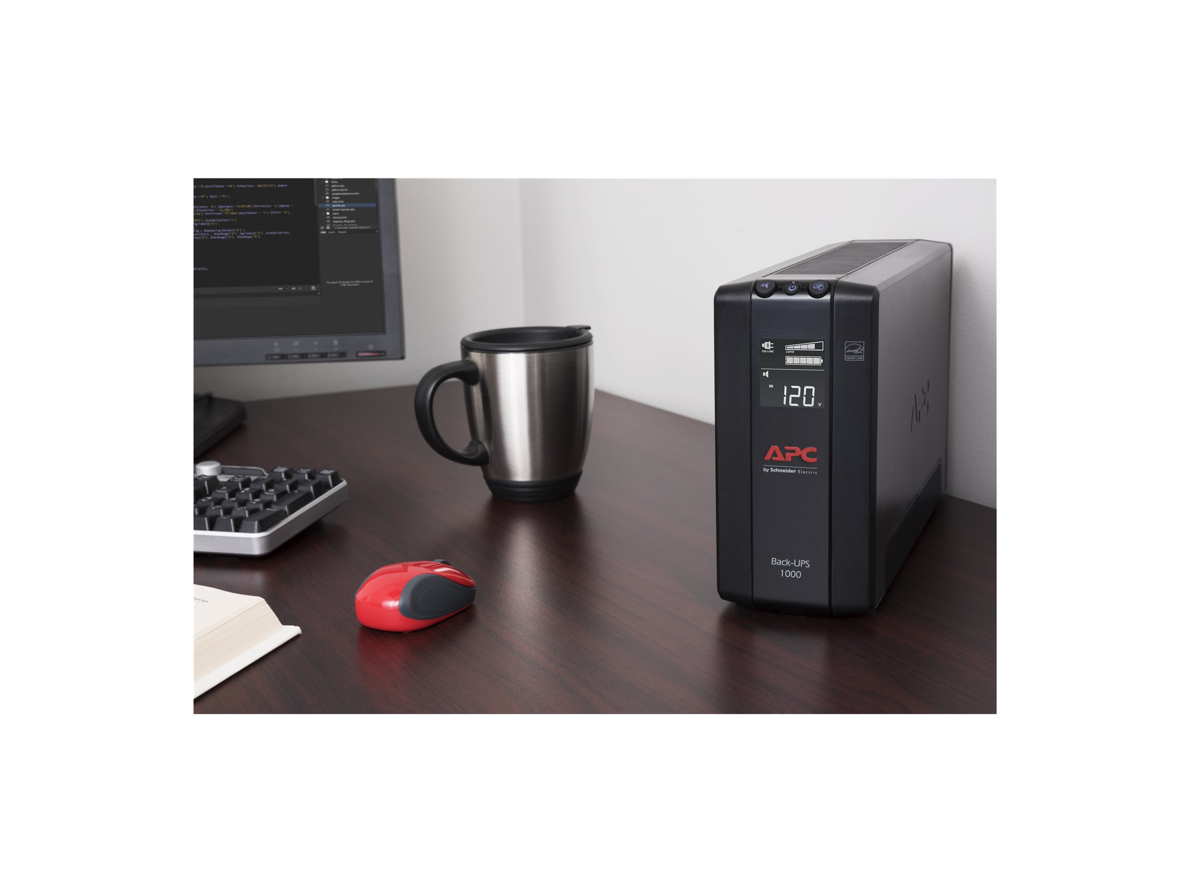 APC Back-UPS Pro BX1000M USV 1000 VA 600 W 8 Ausgänge AVR LCD Schwarz