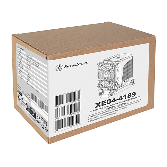 Silverstone SST-XE04-4189B CPU-Kühler Luftkühlung 9,2 cm Schwarz