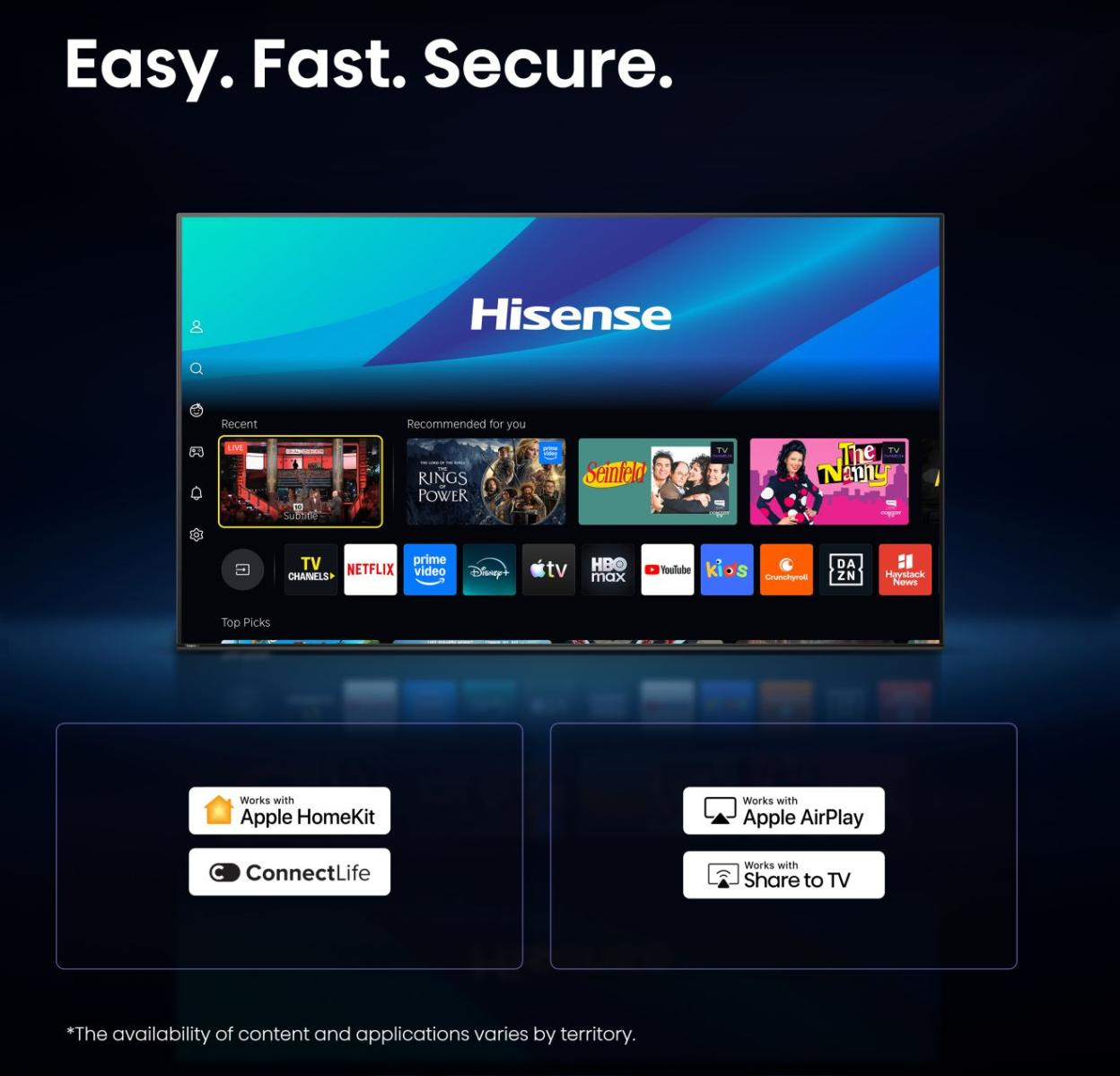 Hisense 32A49S 32" HD Smart-TV LED Schwarz