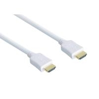 High-Speed-HDMI®-Kabel mit Ethernet, vergoldete Stecker, Stecker A an Stecker A, weiß, 0,5m, Good Connections®