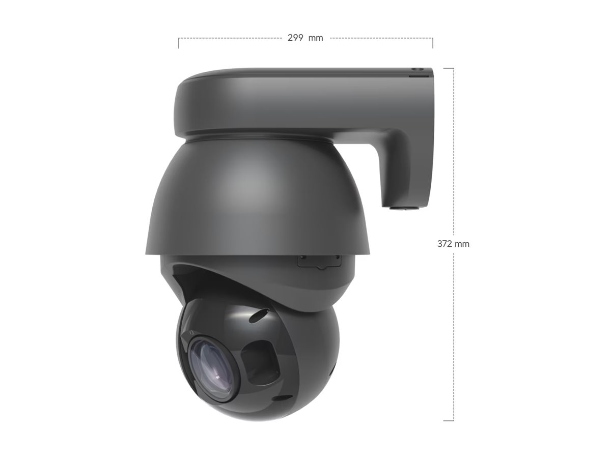 Ubiquiti UniFi AI PTZ Precision 8 MP 4K Netzwerkkamera Schwarz