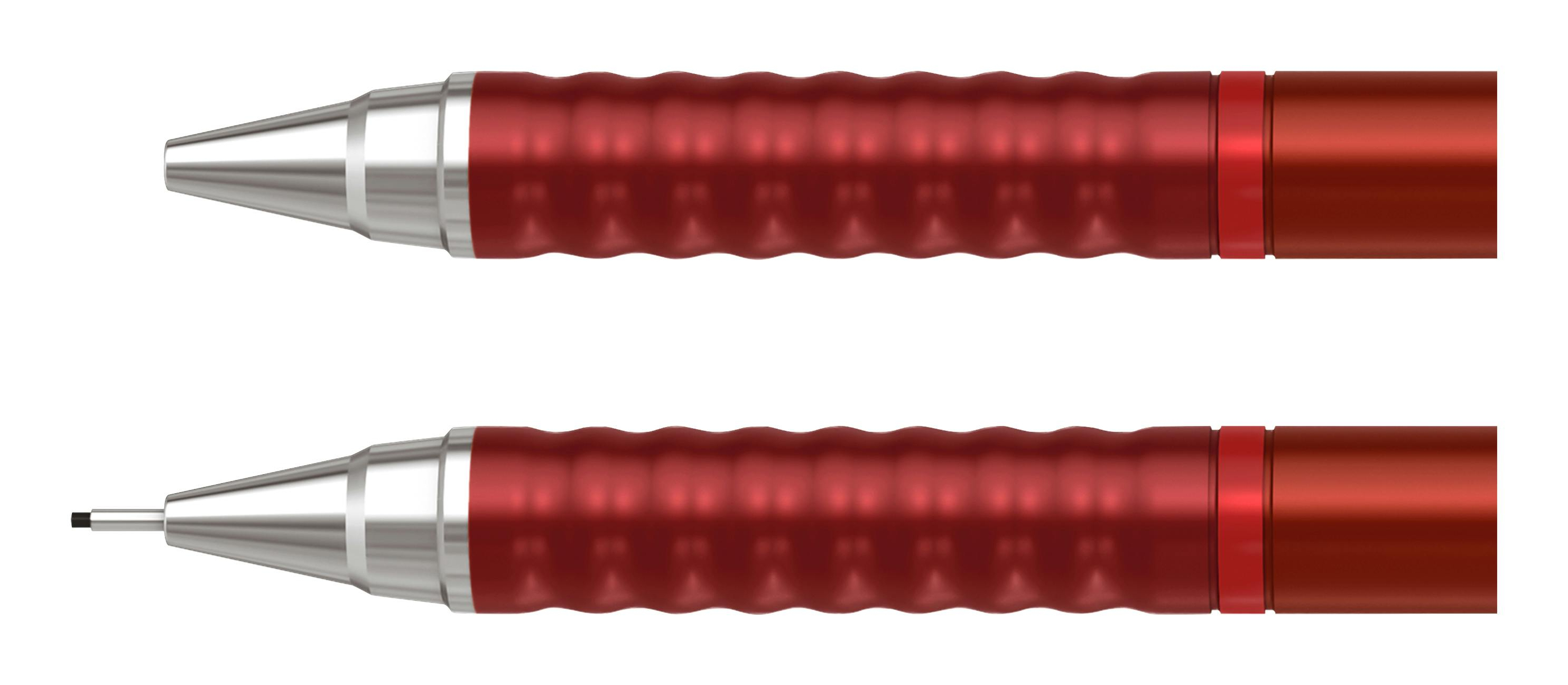 rotring Tikky Retro Druckbleistift 0,7 mm 2B Rot