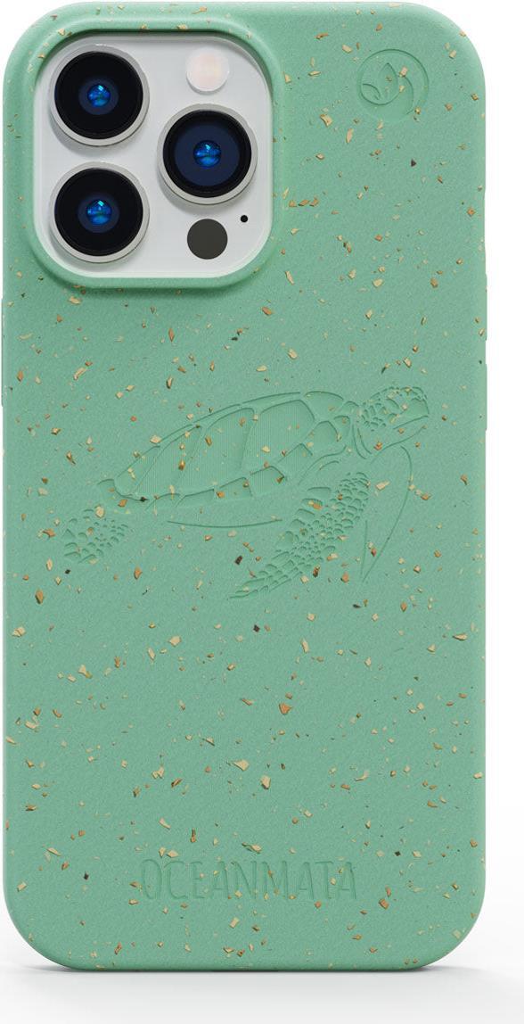 OCEANMATA Handyhülle iPhone 14 pro | turtlegrün | nachhaltige Apple iPhone Hülle Turtle Edition (8720256018995)