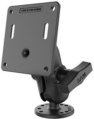 RAM Mounts Aufbau-Set - runde Basisplatte (AMPS), kurzer Verbindungsarm, VESA-Platte (75x75 mm Lochraster), C-Kugel (1.5" ), im Polybeutel (RAM-101U-B-2461)