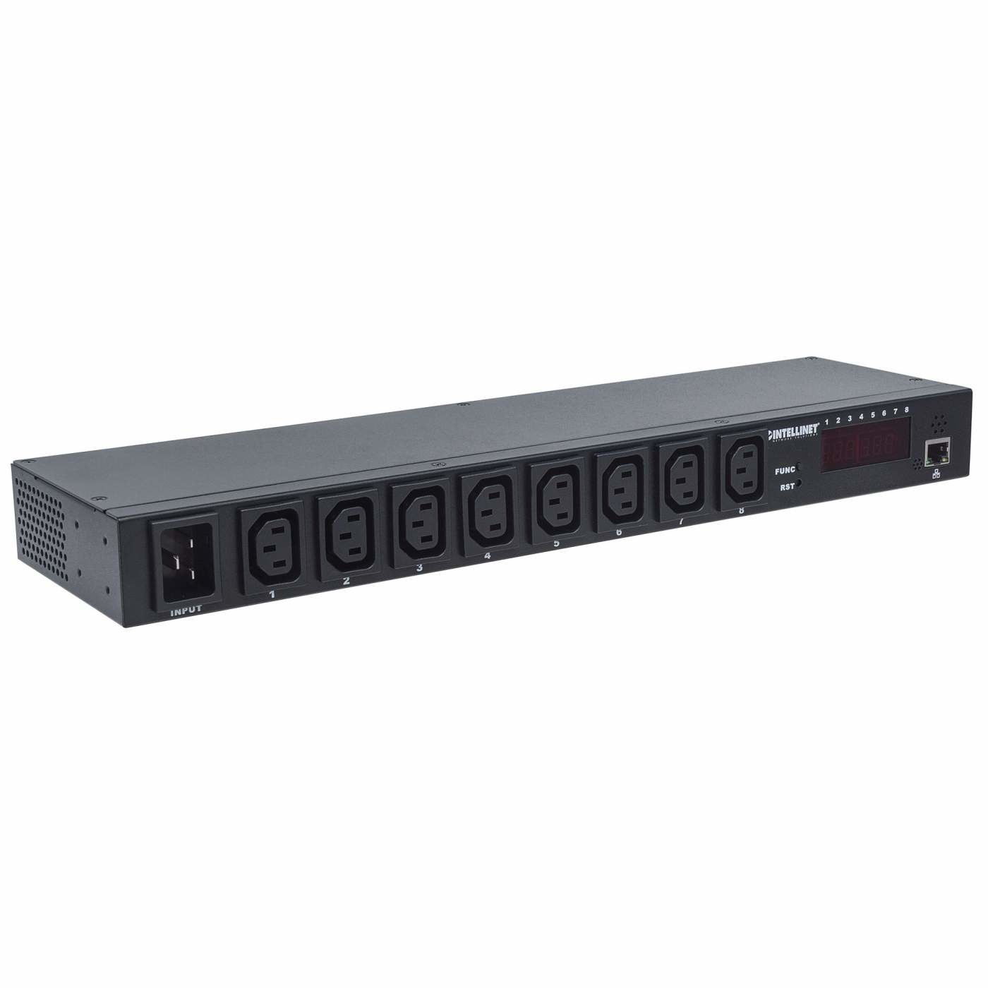 Intellinet 19" Intelligent 8-Port PDU 8x IEC C13 Ethernet Schwarz