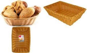 metaltex Brotkorb, rechteckig, Kunststoffgflecht, beige Material: PP, Kunststoff beschichteter Draht, Naturoptik, - 1 Stück (236803000)