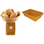 metaltex Brotkorb, rechteckig, Kunststoffgflecht, beige Material: PP, Kunststoff beschichteter Draht, Naturoptik, - 1 Stück (236803000)