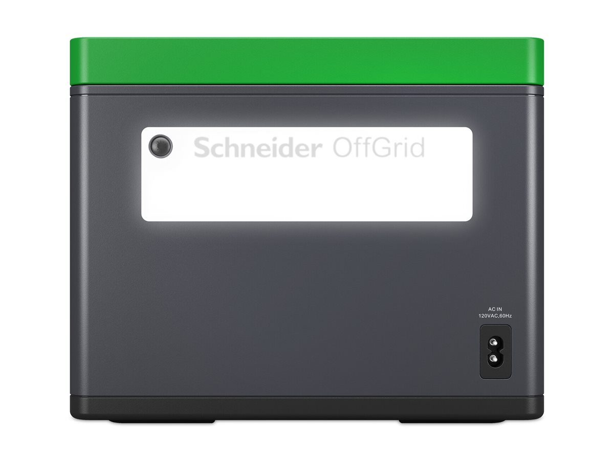 Schneider OffGrid 500 Tragbares Kraftwerk 500 W 517 Wh Schwarz, grün