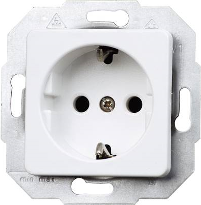 Kopp 113613087. Buchsen-Typ: CEE 7/3, Module Menge (max): 1 Modul(e), Unterstützte Stecker-Typen: CEE 7/4. Produktfarbe: Weiß. Nennspannung: 250 V, Nennstrom: 16 A (113613087)