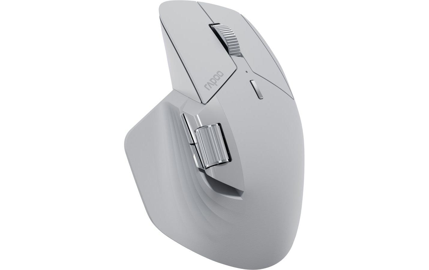 Rapoo MT760M Maus 4000 DPI RF Wireless + Bluetooth Grau