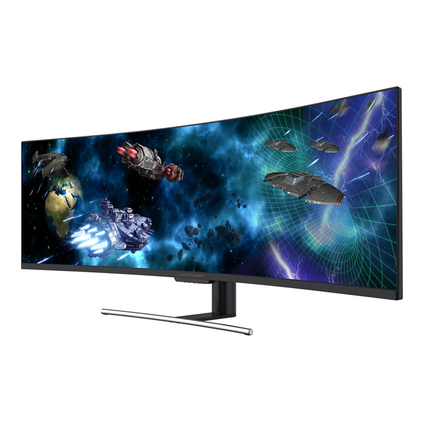 LC-Power LC-M49-DFHD-144-C-Q LED display 124,5 cm (49 Zoll) 3840 x 1080 Pixel UltraWide Full HD QLED Schwarz (LC-M49-DFHD-144-C-Q)