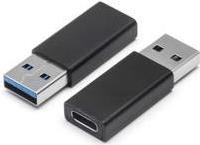 SHIVERPEAKS BASIC-S--Adapter, USB-A Stecker auf USB-C Buchse, 3.0, schwarz (BS14-05032)