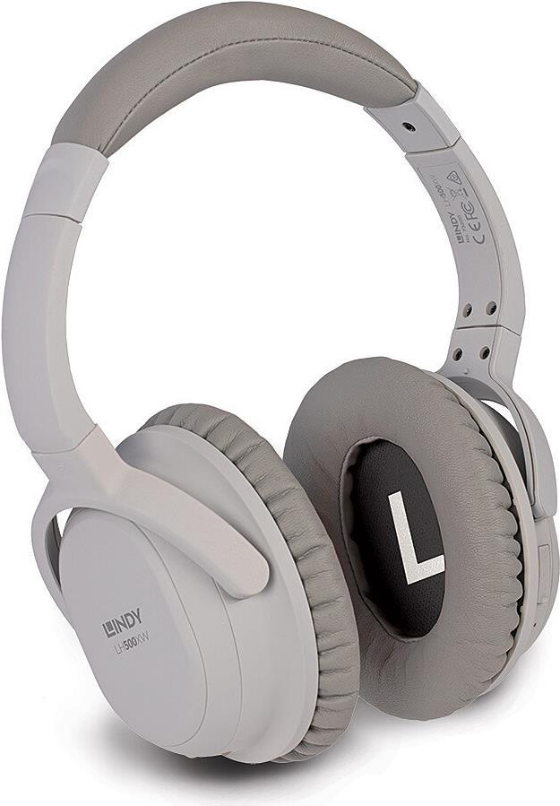 Lindy LH500XW Kopfhörer Verkabelt & Kabellos Kopfband Anrufe/Musik Mikro-USB Bluetooth Grau (73200)