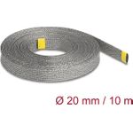 Delock Geflechtschlauch zur EMI Abschirmung dehnbar 10 m x 20 mm (20940)