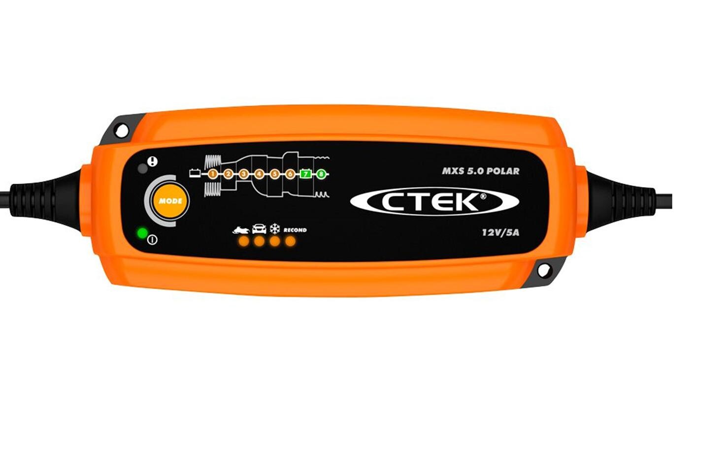 CTEK MXS 5.0 POLAR Ladegerät Schwarz, Silber