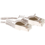 ACT White 1 meter LSZH SFTP CAT6A patch cable snagless with RJ45 connectors CAT6A S/FTP LSZH SNG WH 1.00M (FB7301)
