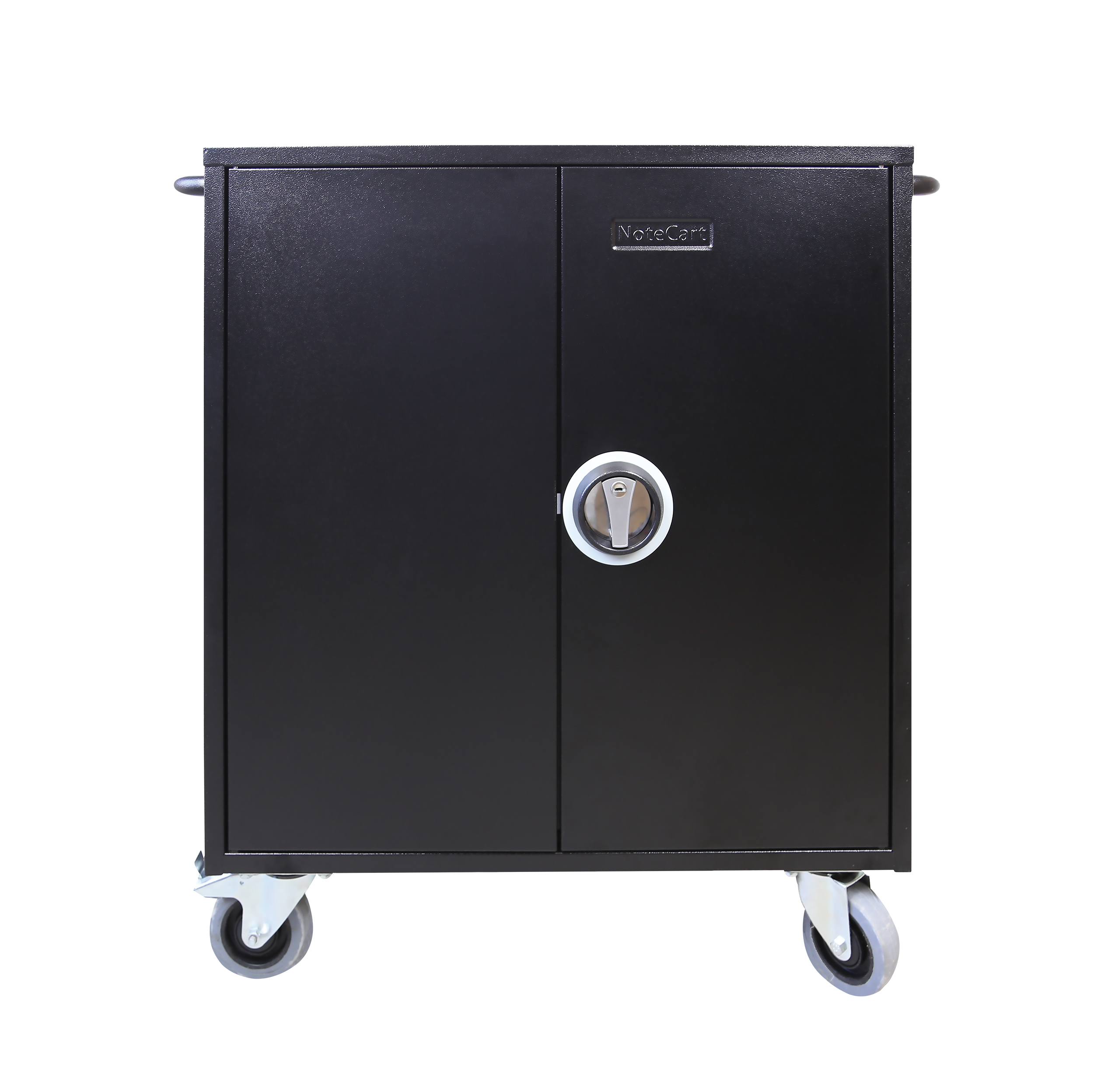 LEBA NoteCart Flex Extended 24 - Wagen für 24 Tablets/Notebooks - verriegelbar - Schwarz, Grau