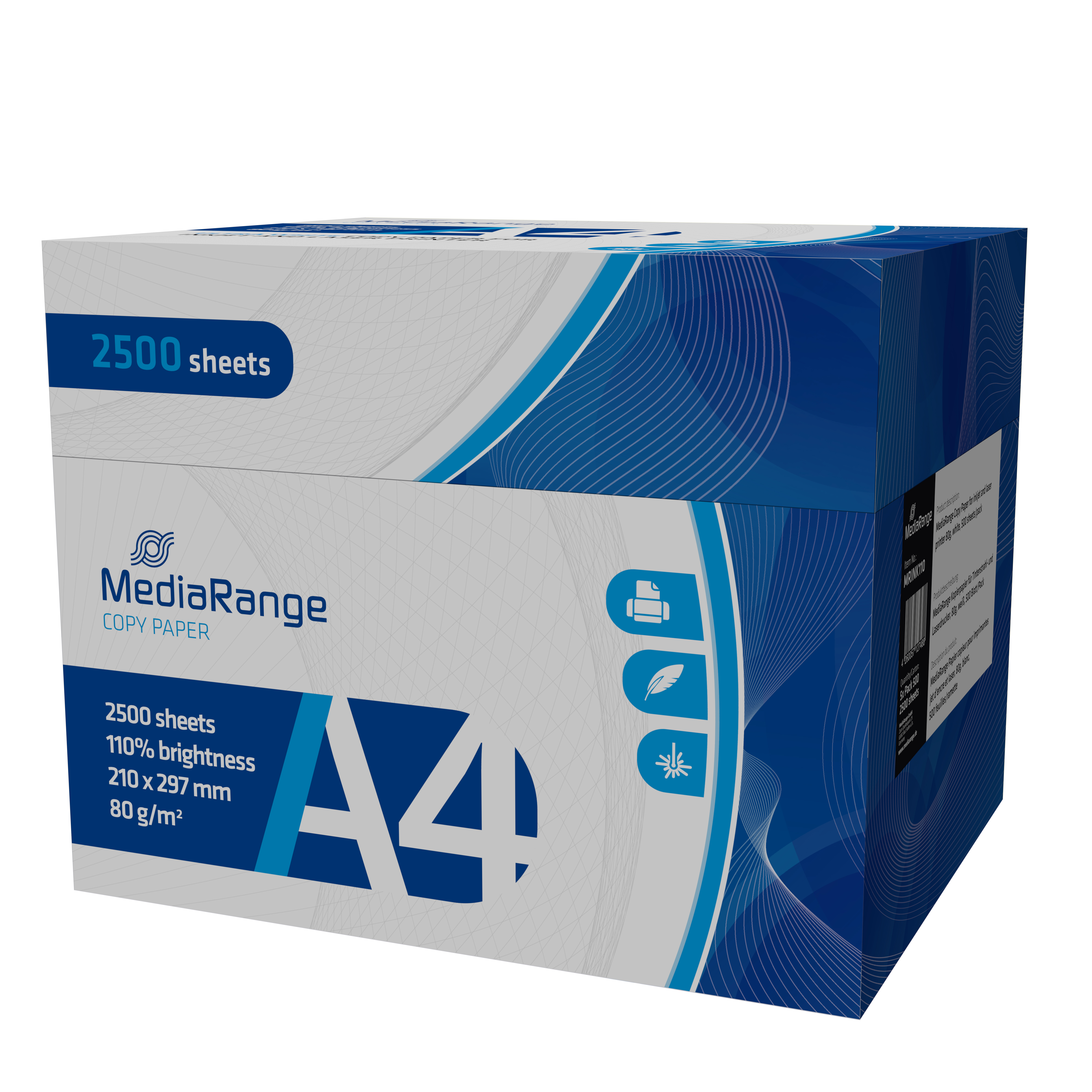 MediaRange Kopierpapier DIN A4 80 g/m² 500 Blatt Hochweiß