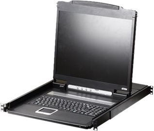 ATEN CL1000N KVM-Konsole 48,30cm (19") LCD VGA PS/2 USB Französisch AZERTY 1U (CL1000N F)
